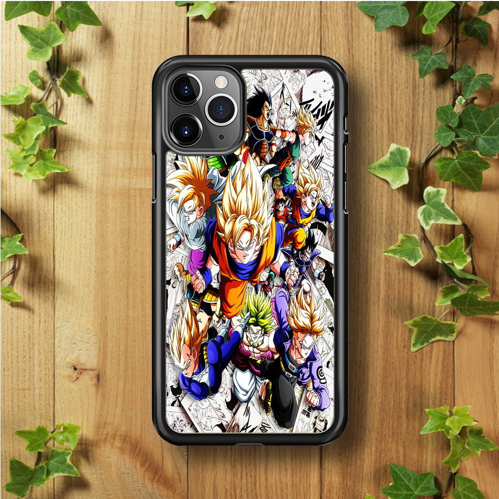 Dragon Ball Z Comic Background iPhone 11 Pro Max Case