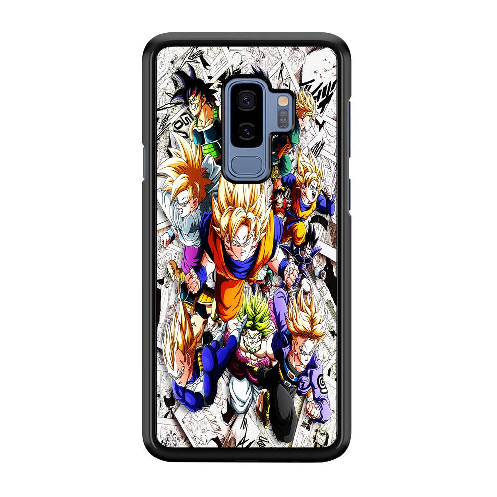 Dragon Ball Z Comic Background Samsung Galaxy S9 Plus Case-Plastic / Full Wrap (3D Case)-Xtracase