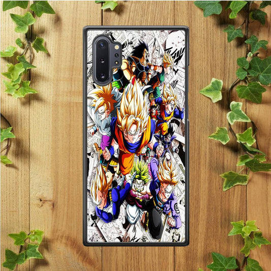 Dragon Ball Z Comic Background Samsung Galaxy Note 10 Plus Case-Plastic / Full Wrap (3D Case)-Xtracase