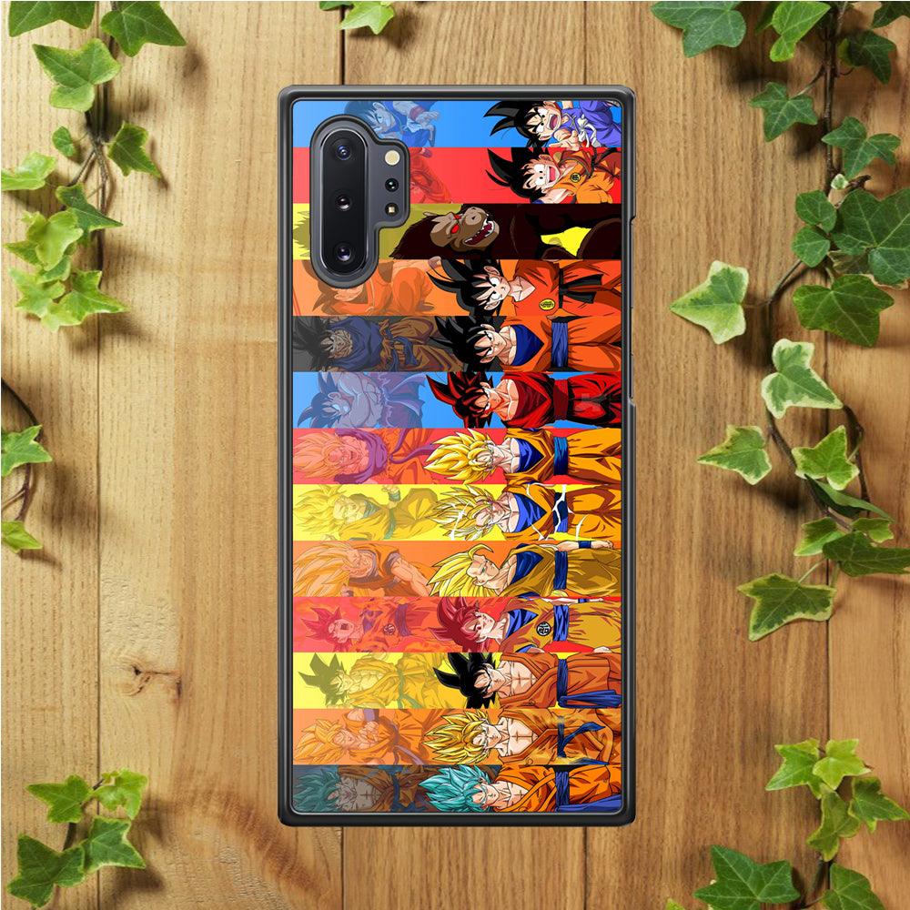 Dragon Ball Z Evolution Samsung Galaxy Note 10 Plus Case-Rubber / White (2D Case)-Xtracase