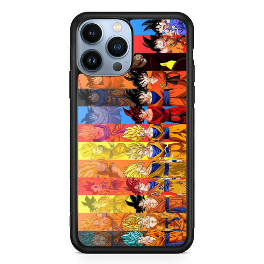 Dragon Ball Z Evolution iPhone 13 Pro Max Case-Rubber / Black (2D Case)-Xtracase