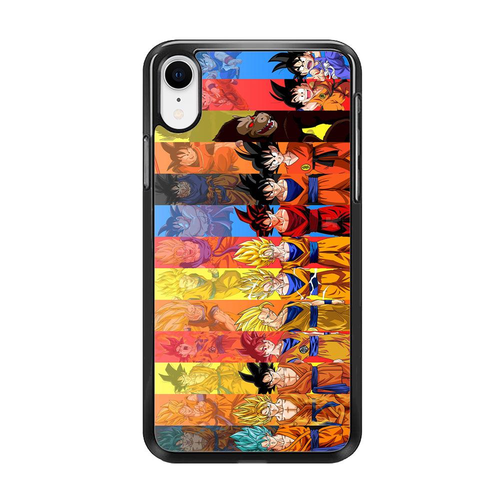 Dragon Ball Z Evolution iPhone XR Case-Rubber / Black (2D Case)-Xtracase