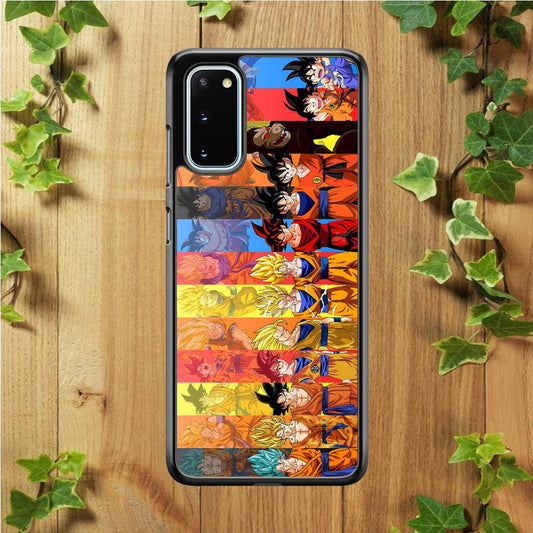 Dragon Ball Z Evolution Samsung Galaxy S20 Case-Rubber / White (2D Case)-Xtracase
