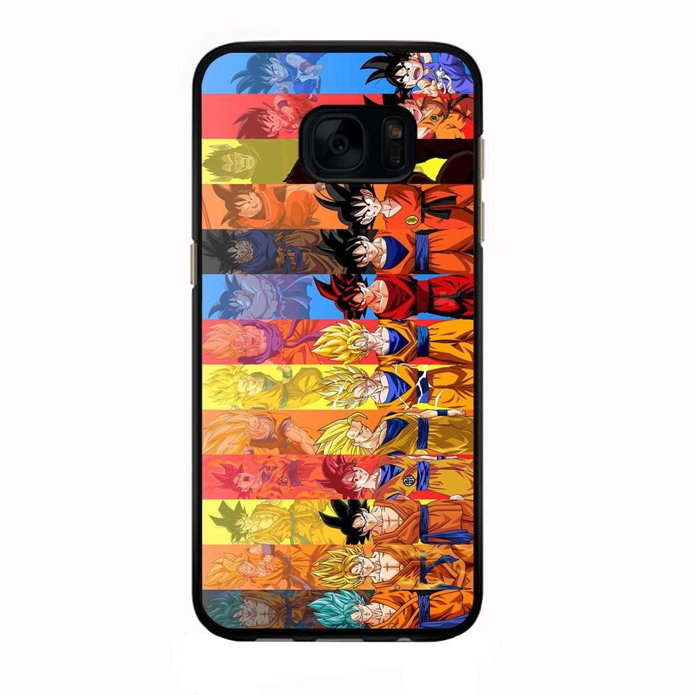 Dragon Ball Z Evolution Samsung Galaxy S7 Edge Case-Rubber / Black (2D Case)-Xtracase