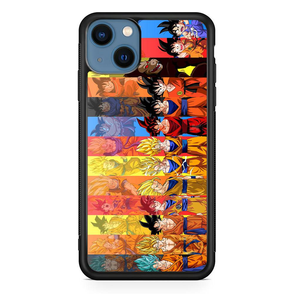 Dragon Ball Z Evolution iPhone 13 Case-Rubber / Black (2D Case)-Xtracase