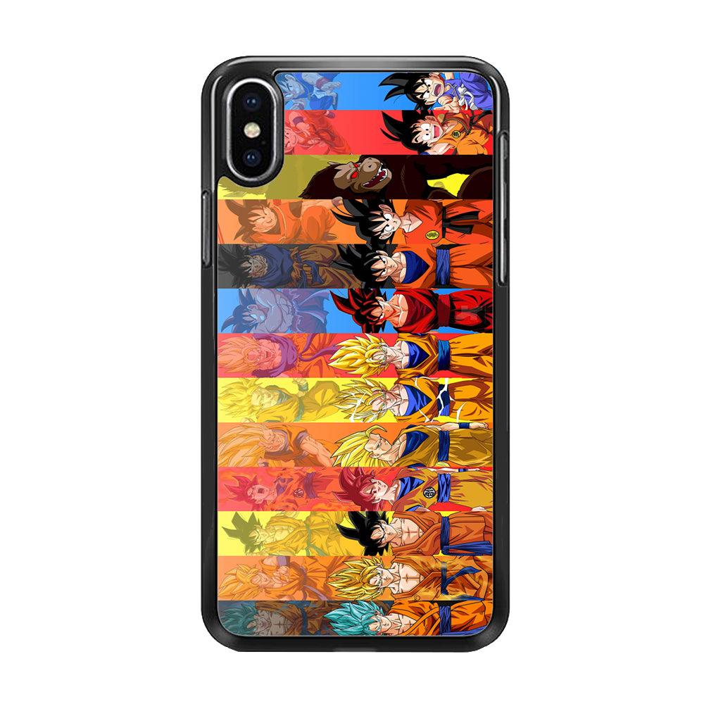 Dragon Ball Z Evolution iPhone Xs Max Case-Rubber / Black (2D Case)-Xtracase