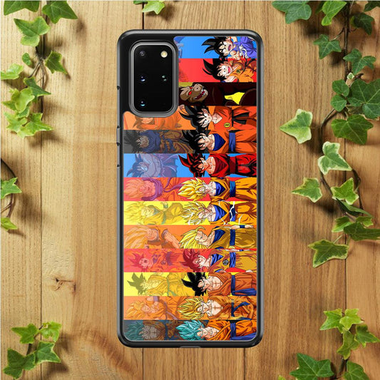 Dragon Ball Z Evolution Samsung Galaxy S20 Plus Case-Rubber / Black (2D Case)-Xtracase