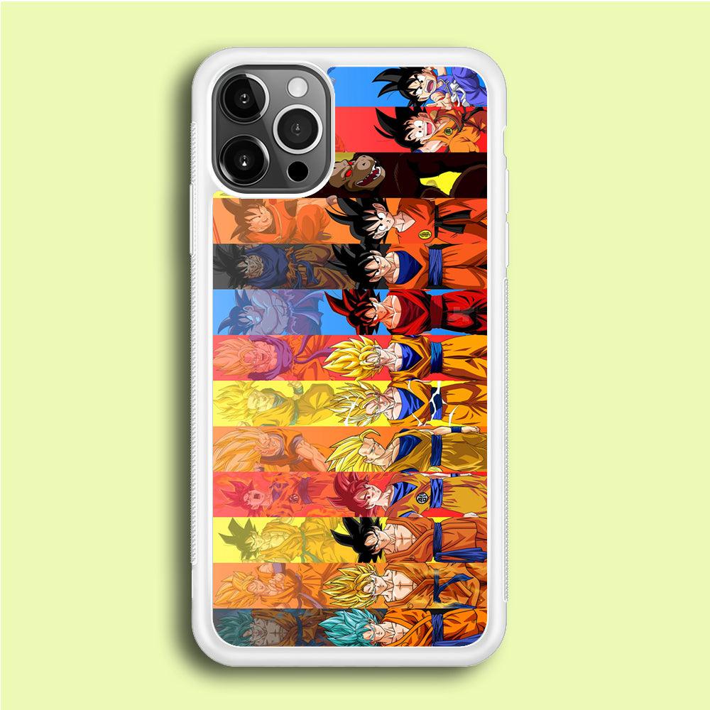 Dragon Ball Z Evolution iPhone 12 Pro Case-Rubber / White (2D Case)-Xtracase