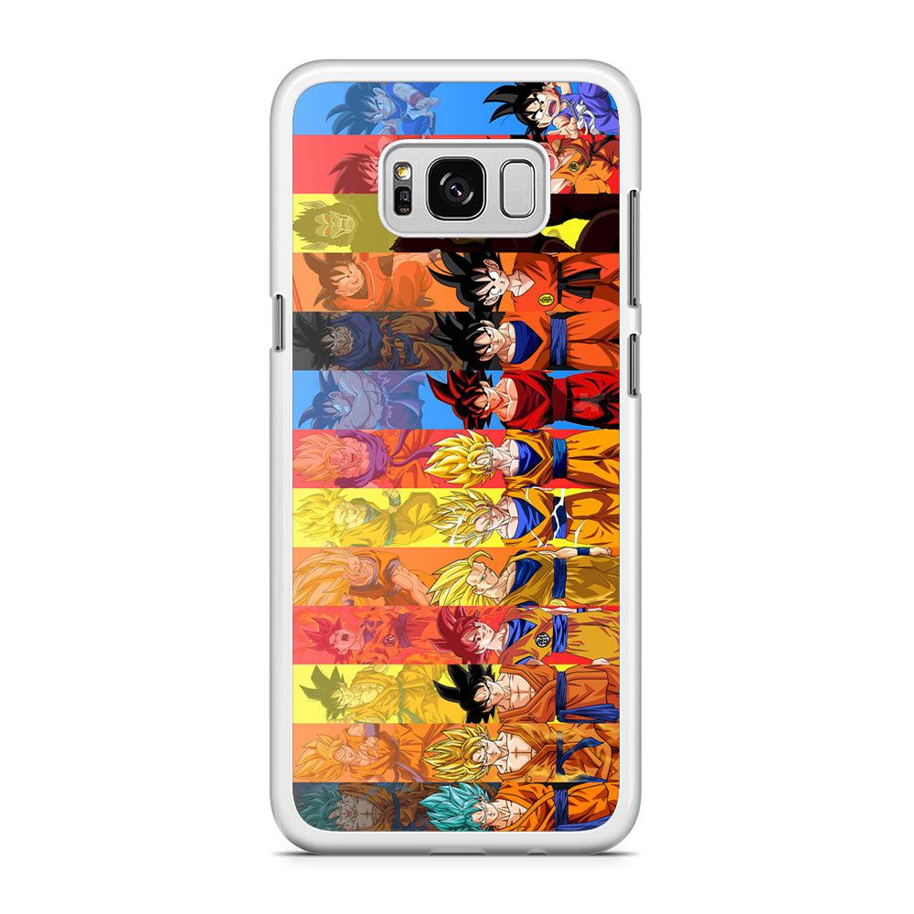 Dragon Ball Z Evolution Samsung Galaxy S8 Case-Rubber / White (2D Case)-Xtracase