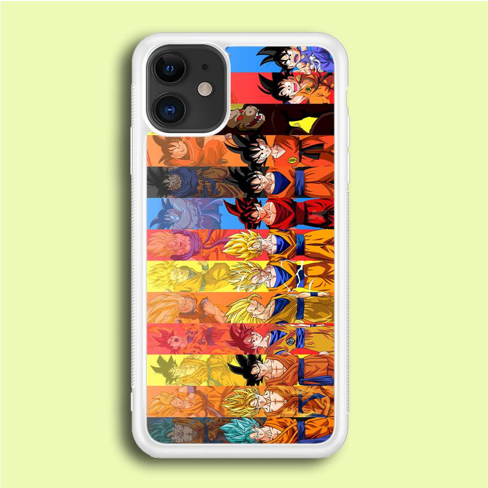 Dragon Ball Z Evolution iPhone 12 Case-Rubber / White (2D Case)-Xtracase
