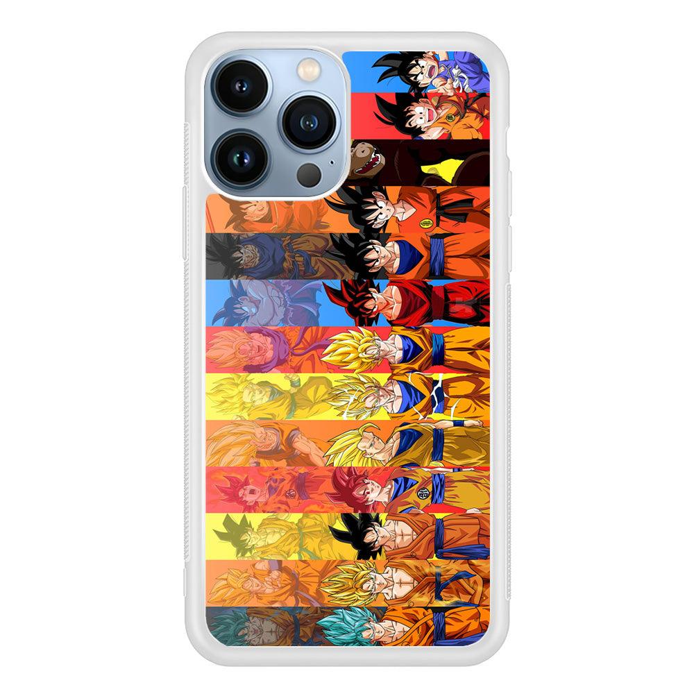 Dragon Ball Z Evolution iPhone 13 Pro Case-Rubber / White (2D Case)-Xtracase