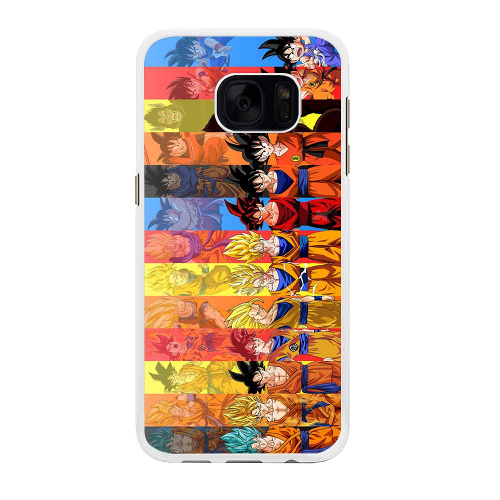 Dragon Ball Z Evolution Samsung Galaxy S7 Edge Case-Rubber / White (2D Case)-Xtracase