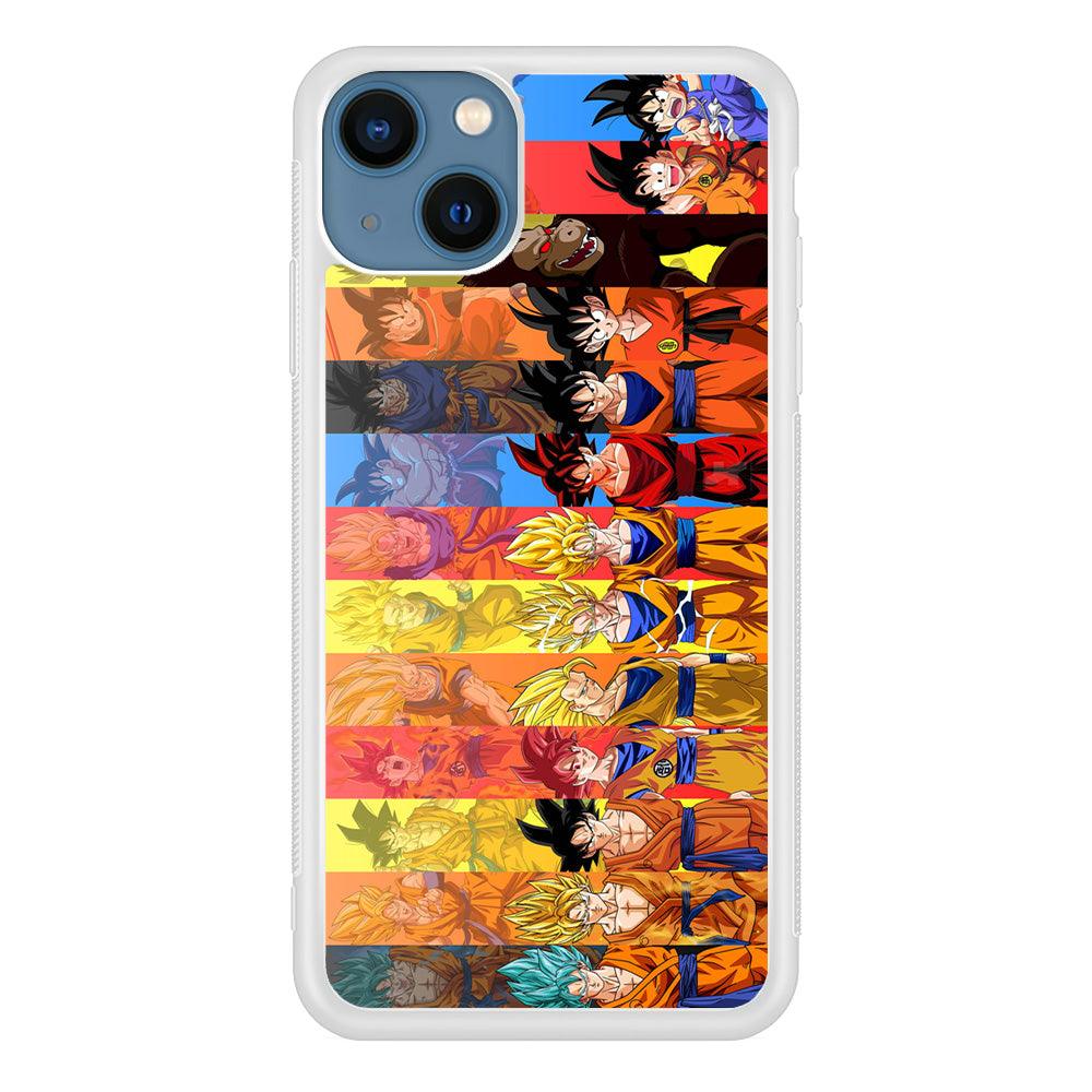 Dragon Ball Z Evolution iPhone 13 Mini Case-Rubber / White (2D Case)-Xtracase