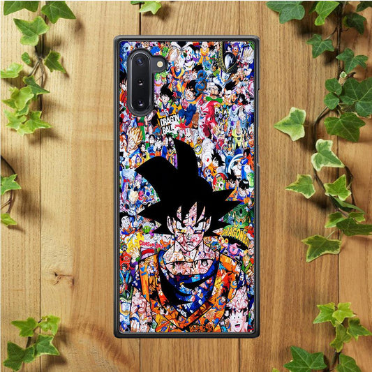 Dragon Ball Z Sticker Bomb Samsung Galaxy Note 10 Case-Plastic / Full Wrap (3D Case)-Xtracase