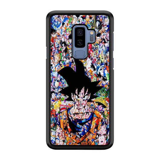 Dragon Ball Z Sticker Bomb Samsung Galaxy S9 Plus Case-Rubber / White (2D Case)-Xtracase