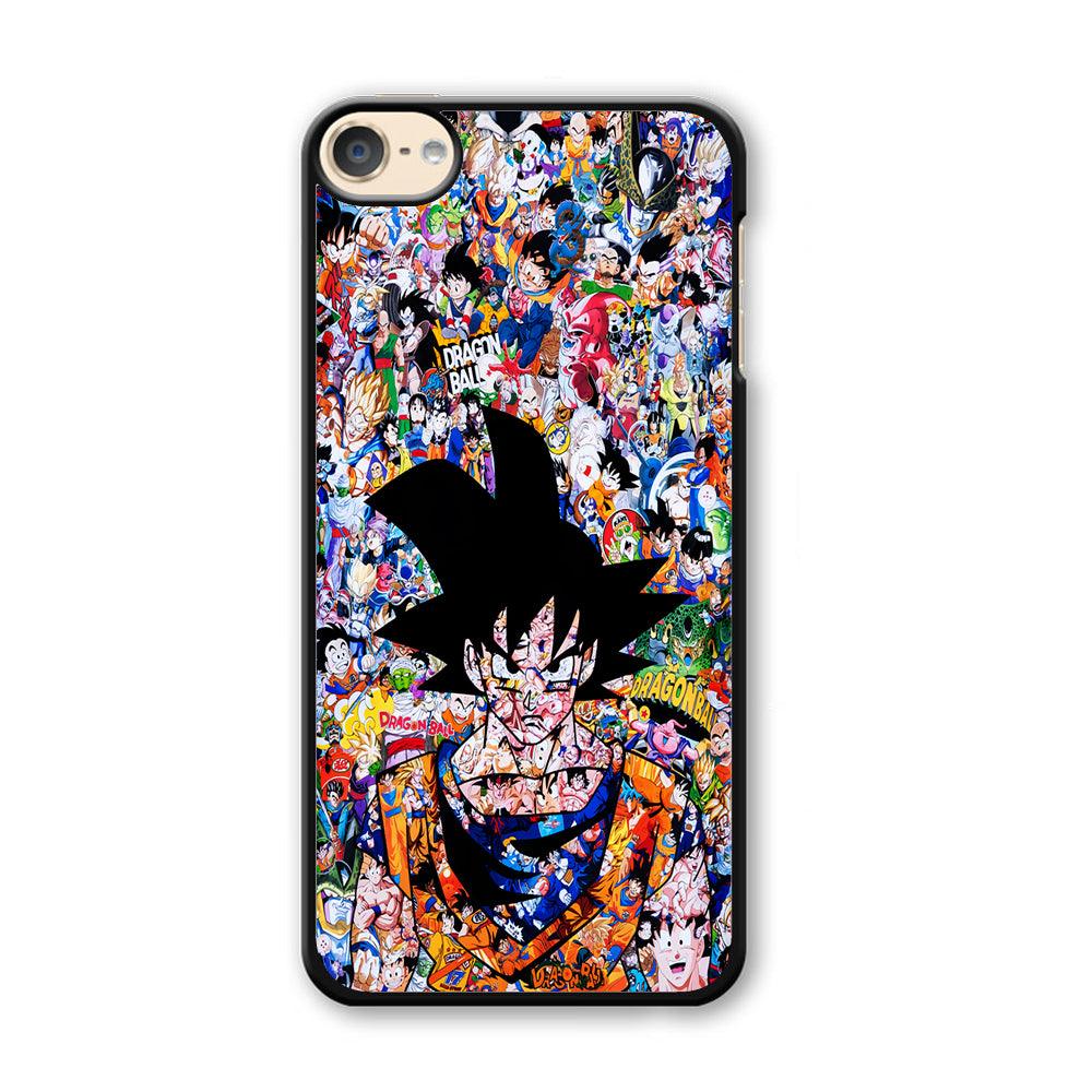 Dragon Ball Z Sticker Bomb iPod Touch 6 Case-Plastic / Full Wrap (3D Case)-Xtracase
