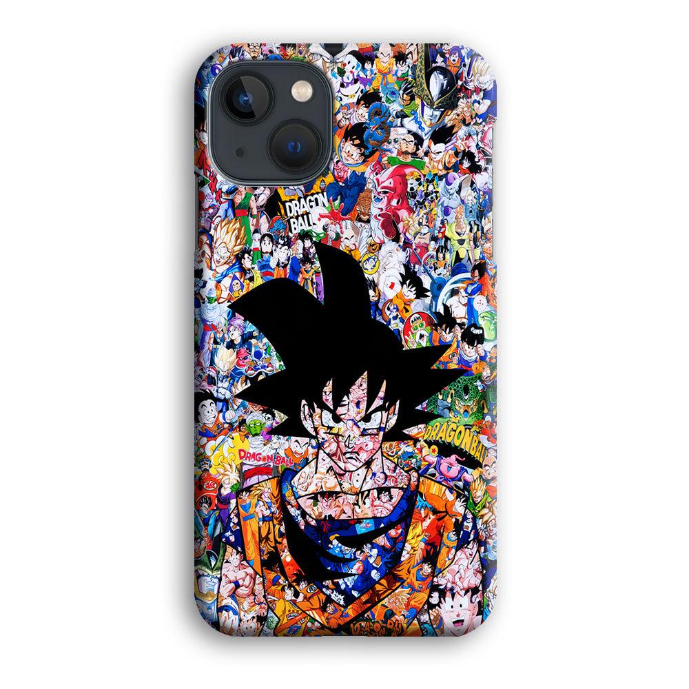 Dragon Ball Z Sticker Bomb iPhone 13 Case-Plastic / Full Wrap (3D Case)-Xtracase