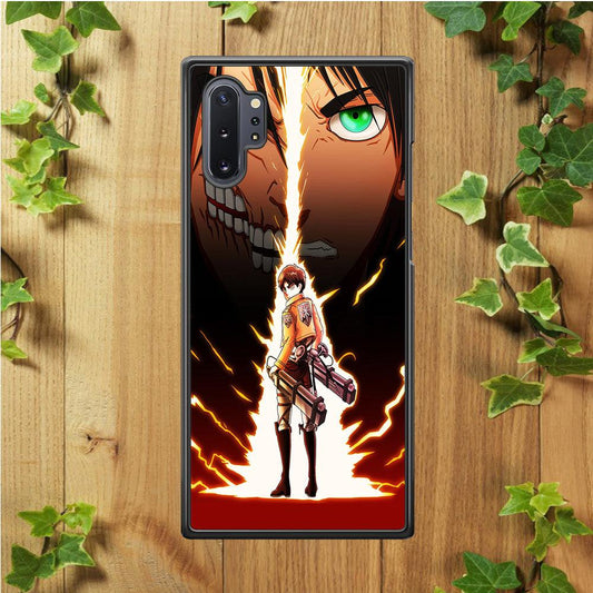 Eren Jeager Titan Shifter Samsung Galaxy Note 10 Plus Case-Plastic / Full Wrap (3D Case)-Xtracase