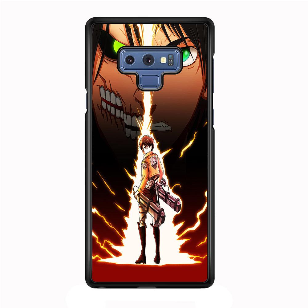 Eren Jeager Titan Shifter Samsung Galaxy Note 9 Case-Rubber / Black (2D Case)-Xtracase