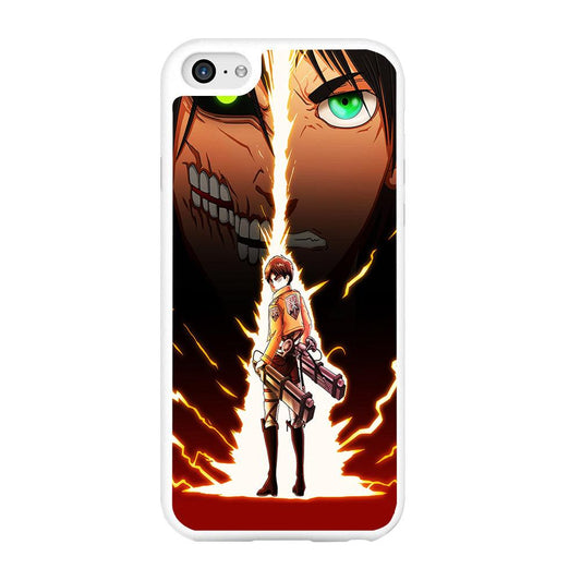 Eren Jeager Titan Shifter iPhone 6 | 6s Case-Rubber / White (2D Case)-Xtracase