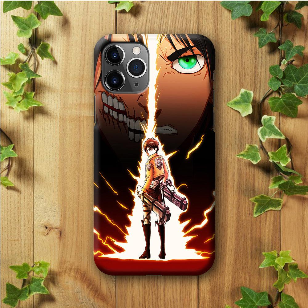 Eren Jeager Titan Shifter iPhone 11 Pro Case-Plastic / Full Wrap (3D Case)-Xtracase
