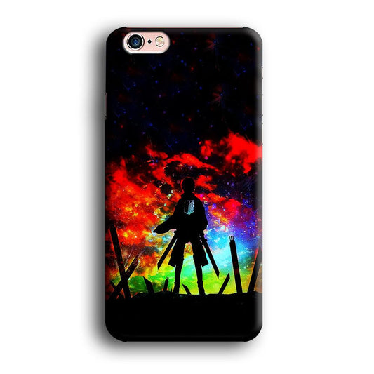 Eren Silhouette Shingeki No Kyojin iPhone 6 | 6s Case-Plastic / Full Wrap (3D Case)-Xtracase