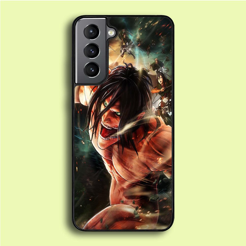 Eren and Survey Corps Team Samsung Galaxy S21 Plus Case-Xtracase