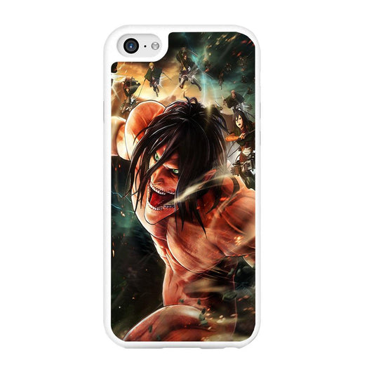 Eren and Survey Corps Team iPhone 6 | 6s Case-Rubber / White (2D Case)-Xtracase