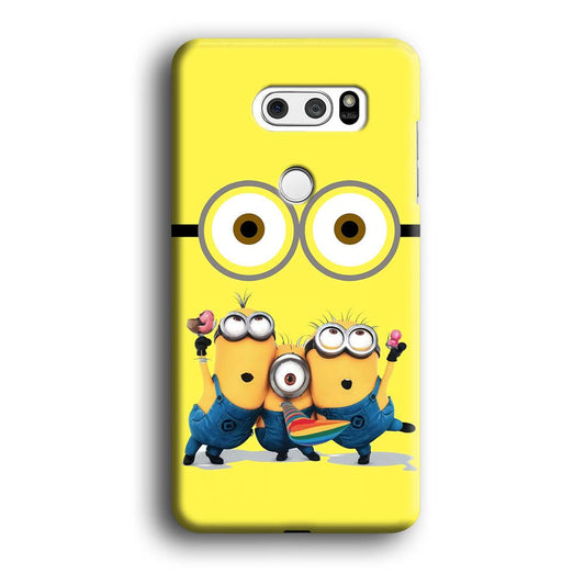 Eyes and Three Minions LG V30 3D Case-Xtracase