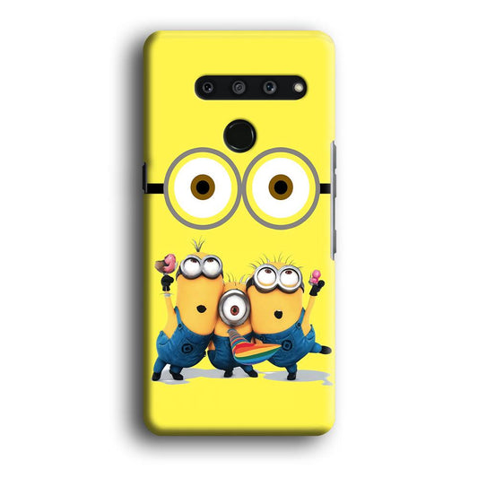 Eyes and Three Minions LG V50 3D Case-Xtracase