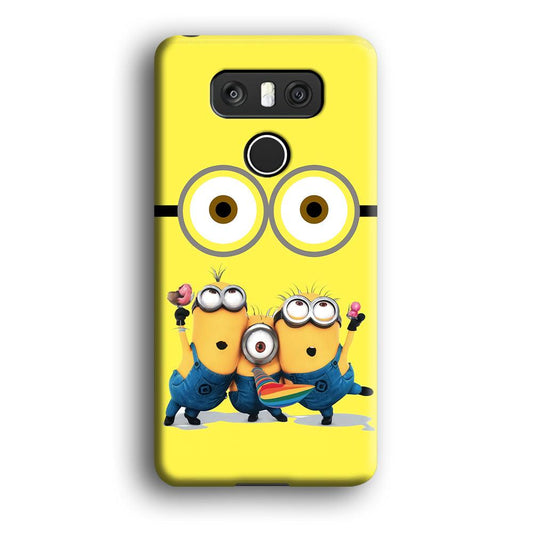Eyes and Three Minions LG G6 3D Case-Xtracase