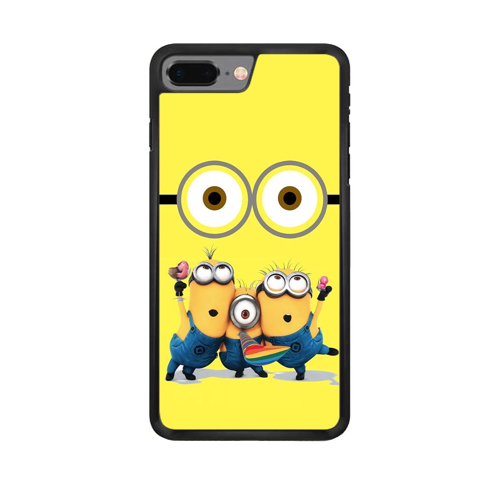 Eyes and Three Minions iPhone 7 Plus Case-Xtracase