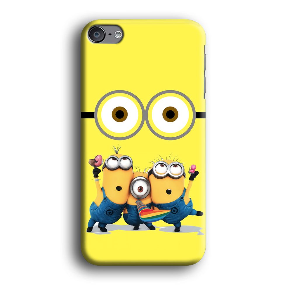 Eyes and Three Minions iPod Touch 6 Case