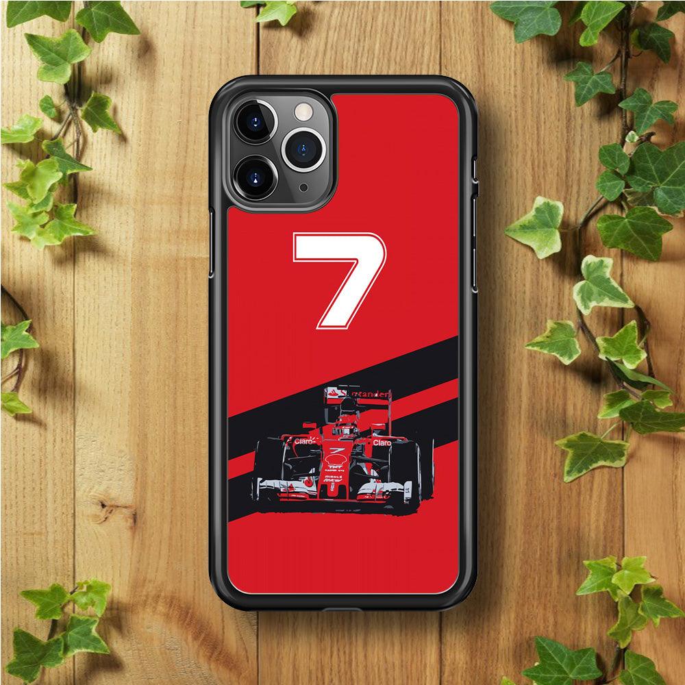 F1 Number Seven iPhone 11 Pro Max Case-Plastic / Full Wrap (3D Case)-Xtracase