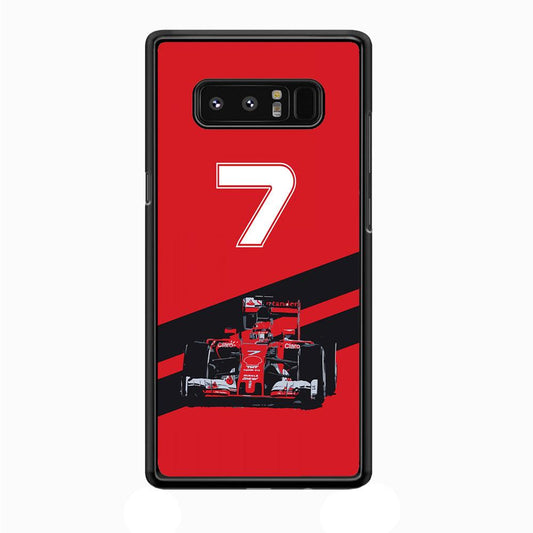 F1 Number Seven Samsung Galaxy Note 8 Case-Plastic / Full Wrap (3D Case)-Xtracase
