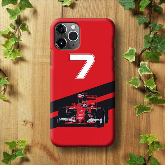 F1 Number Seven iPhone 11 Pro Case-Plastic / Full Wrap (3D Case)-Xtracase