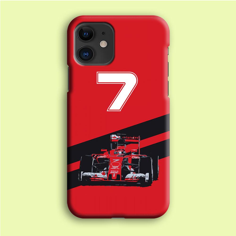 F1 Number Seven iPhone 12 Case-Plastic / Full Wrap (3D Case)-Xtracase