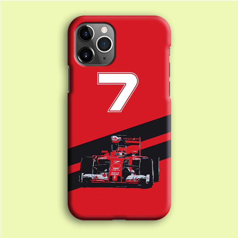 F1 Number Seven iPhone 12 Pro Case-Plastic / Full Wrap (3D Case)-Xtracase