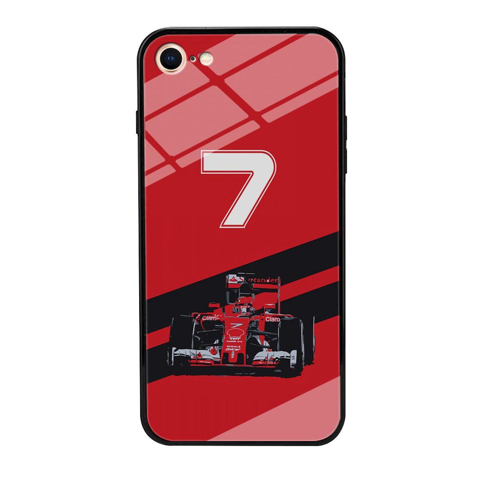 F1 Number Seven iPhone 7 Case-Tempered Glass Case-Xtracase
