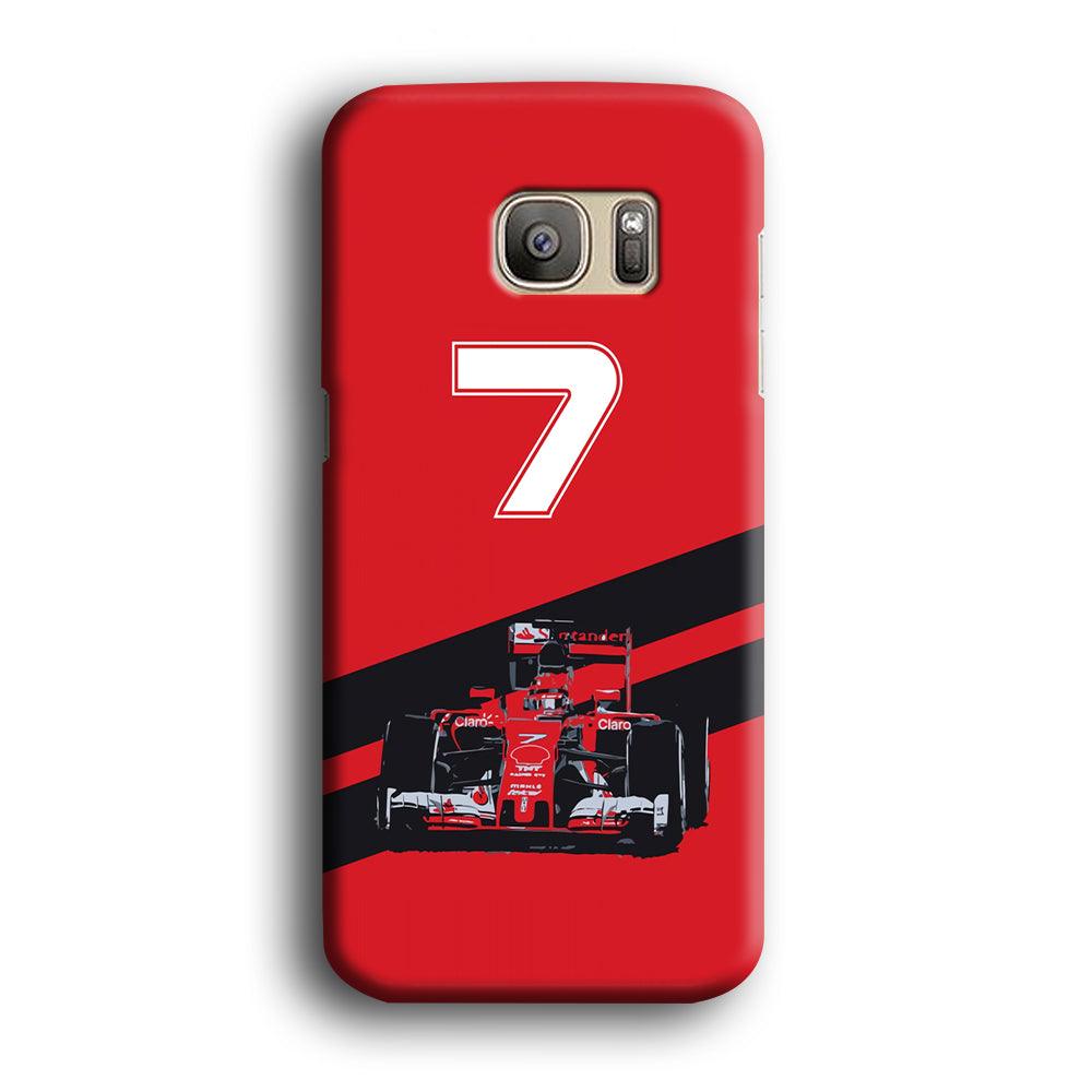 F1 Number Seven Samsung Galaxy S7 Edge Case-Plastic / Full Wrap (3D Case)-Xtracase