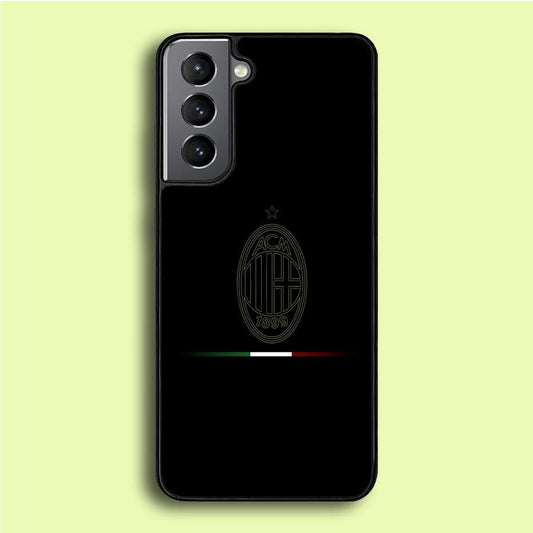 FB AC Milan Samsung Galaxy S21 Plus Case-Rubber / Black (2D Case)-Xtracase