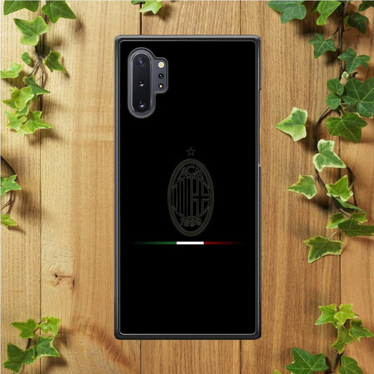 FB AC Milan Samsung Galaxy Note 10 Plus Case-Rubber / Black (2D Case)-Xtracase