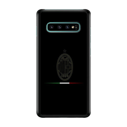 FB AC Milan Samsung Galaxy S10 Case-Plastic / Full Wrap (3D Case)-Xtracase