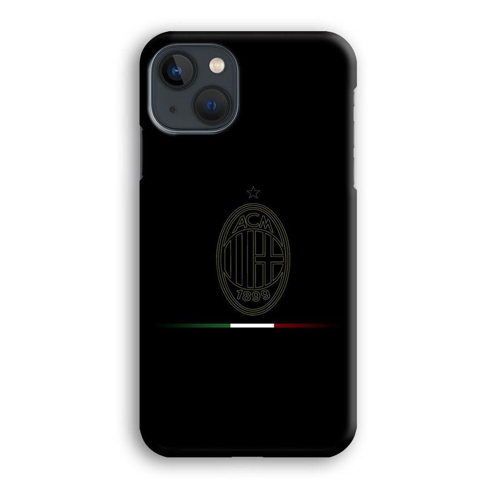 FB AC Milan iPhone 13 Mini Case-Plastic / Full Wrap (3D Case)-Xtracase