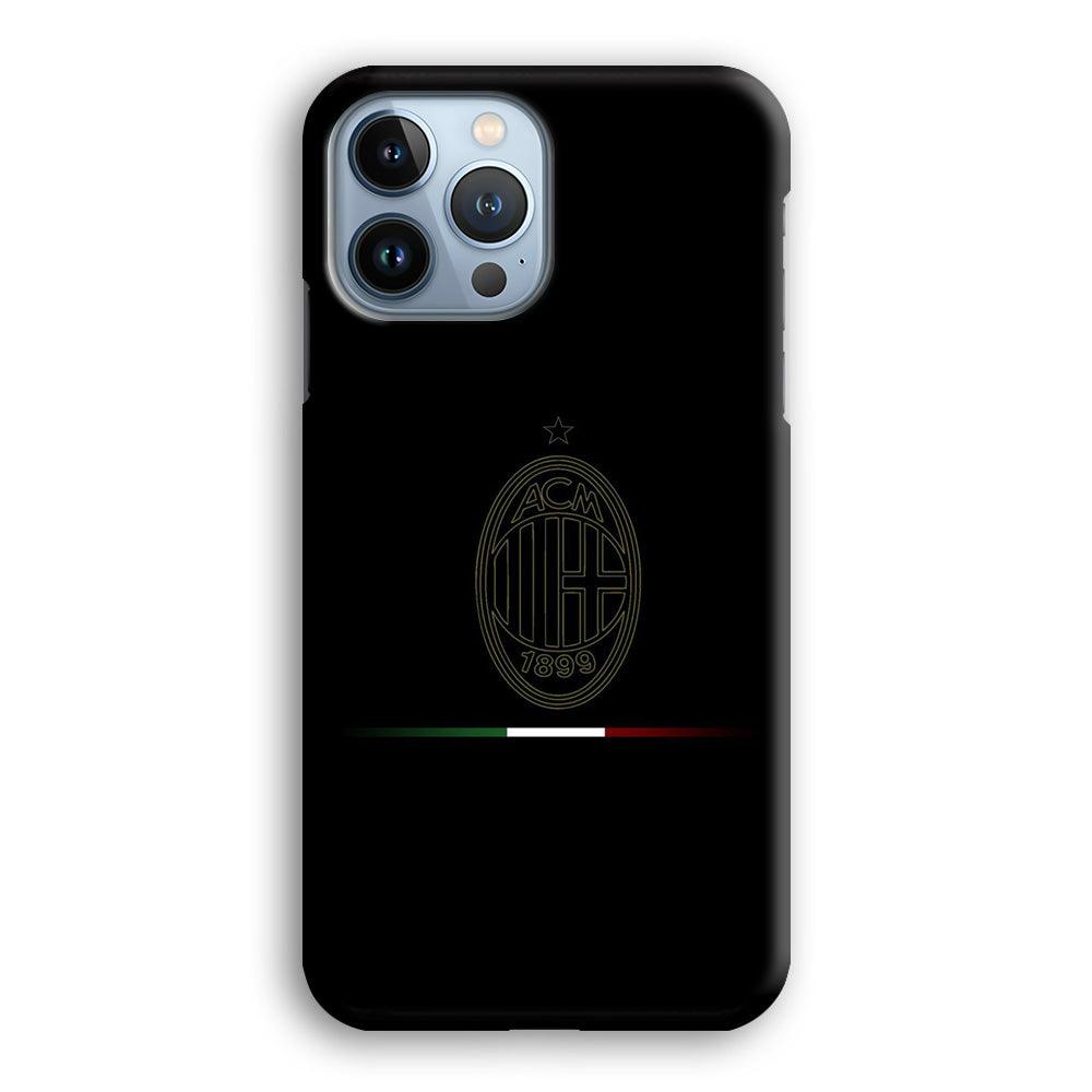 FB AC Milan iPhone 13 Pro Case-Plastic / Full Wrap (3D Case)-Xtracase
