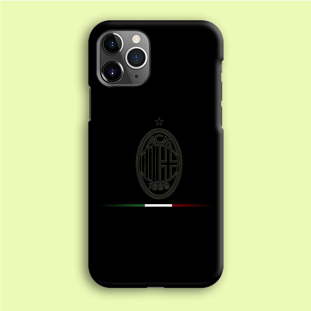 FB AC Milan iPhone 12 Pro Case-Plastic / Full Wrap (3D Case)-Xtracase