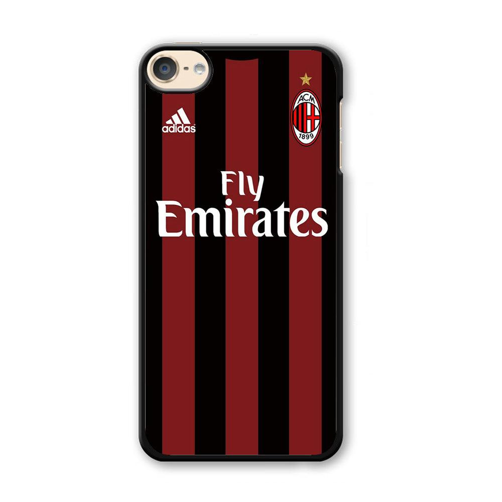 FB AC Milan Jersey iPod Touch 6 Case-Plastic / Full Wrap (3D Case)-Xtracase
