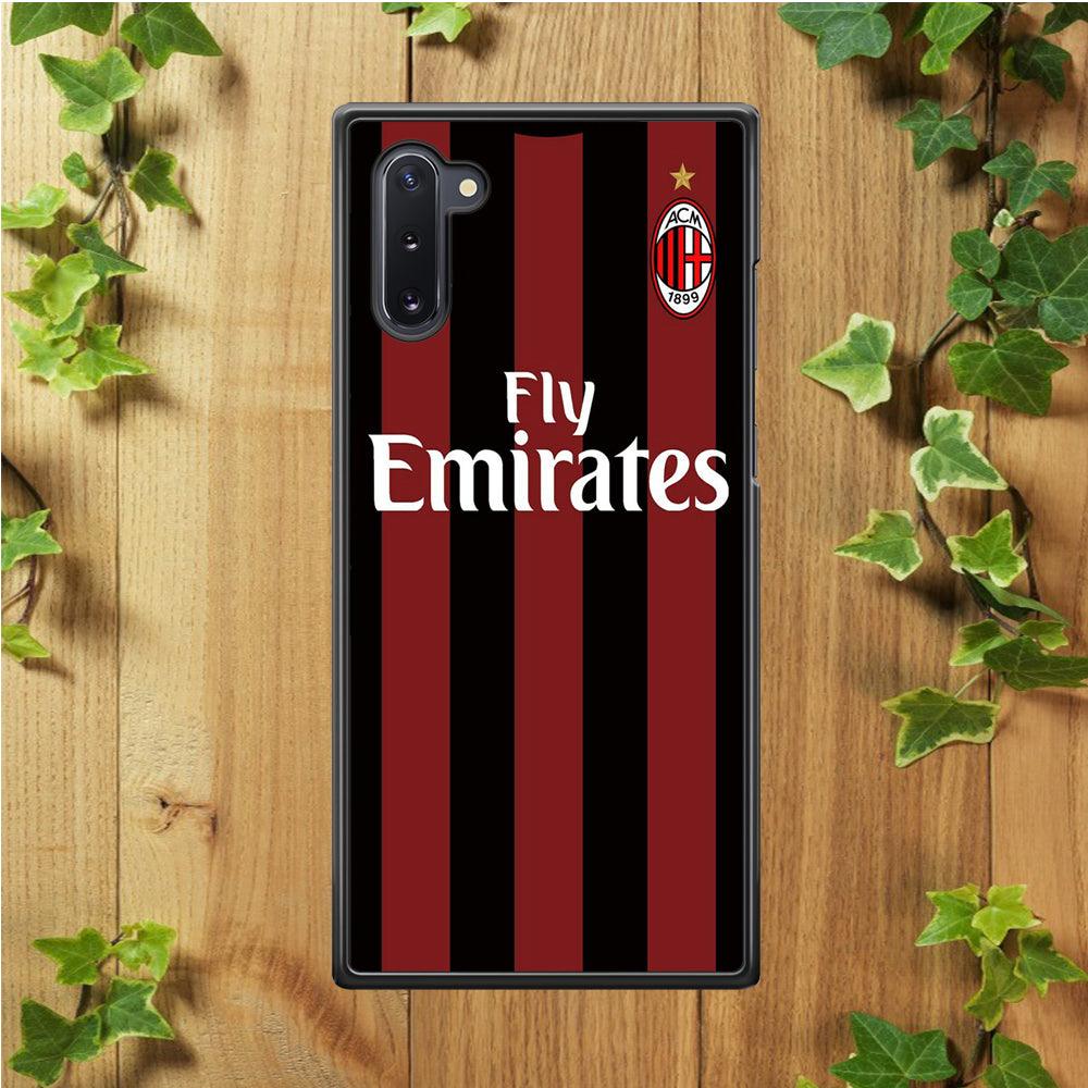 FB AC Milan Jersey Samsung Galaxy Note 10 Case-Plastic / Full Wrap (3D Case)-Xtracase