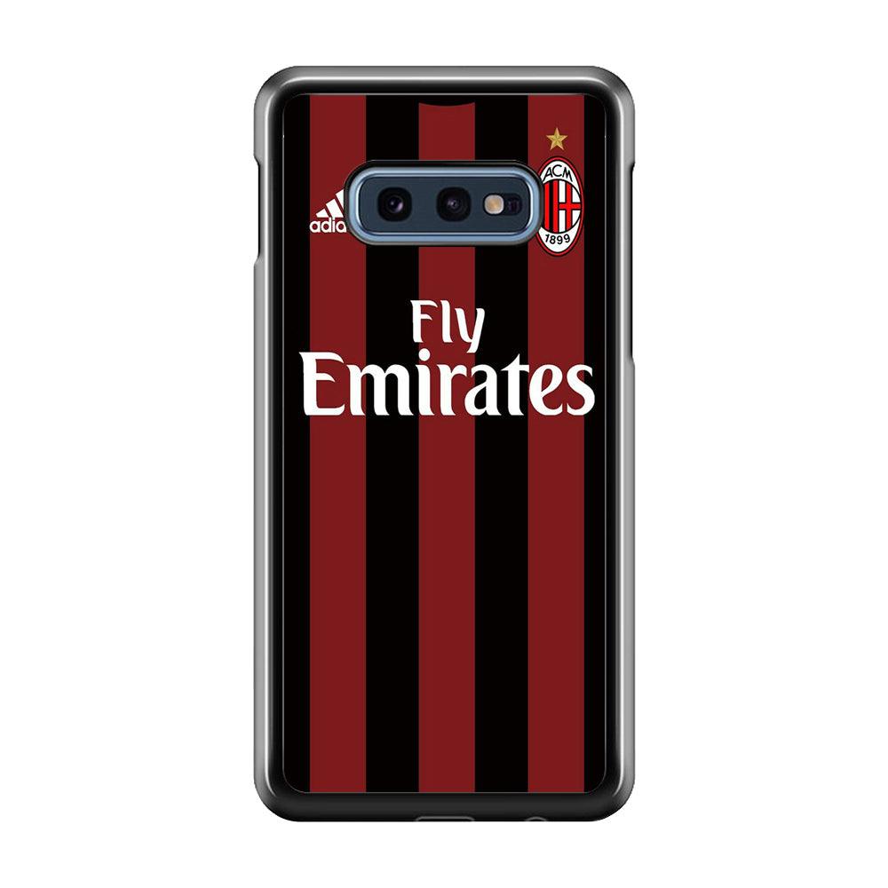 FB AC Milan Jersey Samsung Galaxy S10E Case-Plastic / Full Wrap (3D Case)-Xtracase