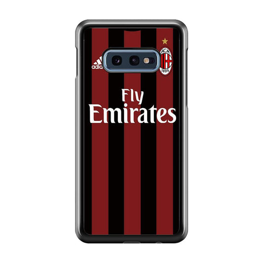 FB AC Milan Jersey Samsung Galaxy S10E Case-Plastic / Full Wrap (3D Case)-Xtracase